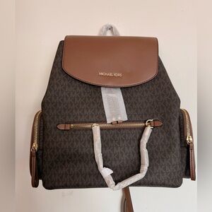 Michael Kors Chocolate and Caramel Backpack